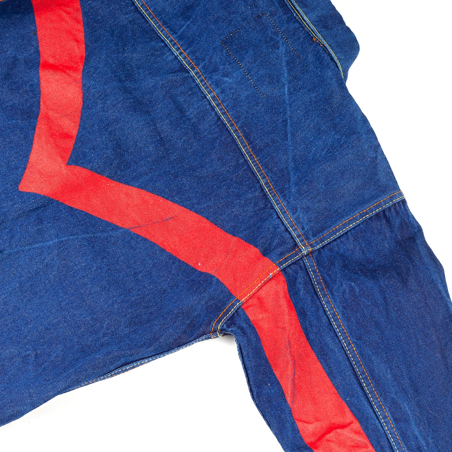 Evisu Vintage Denim Handwritten Back Logo Jacket