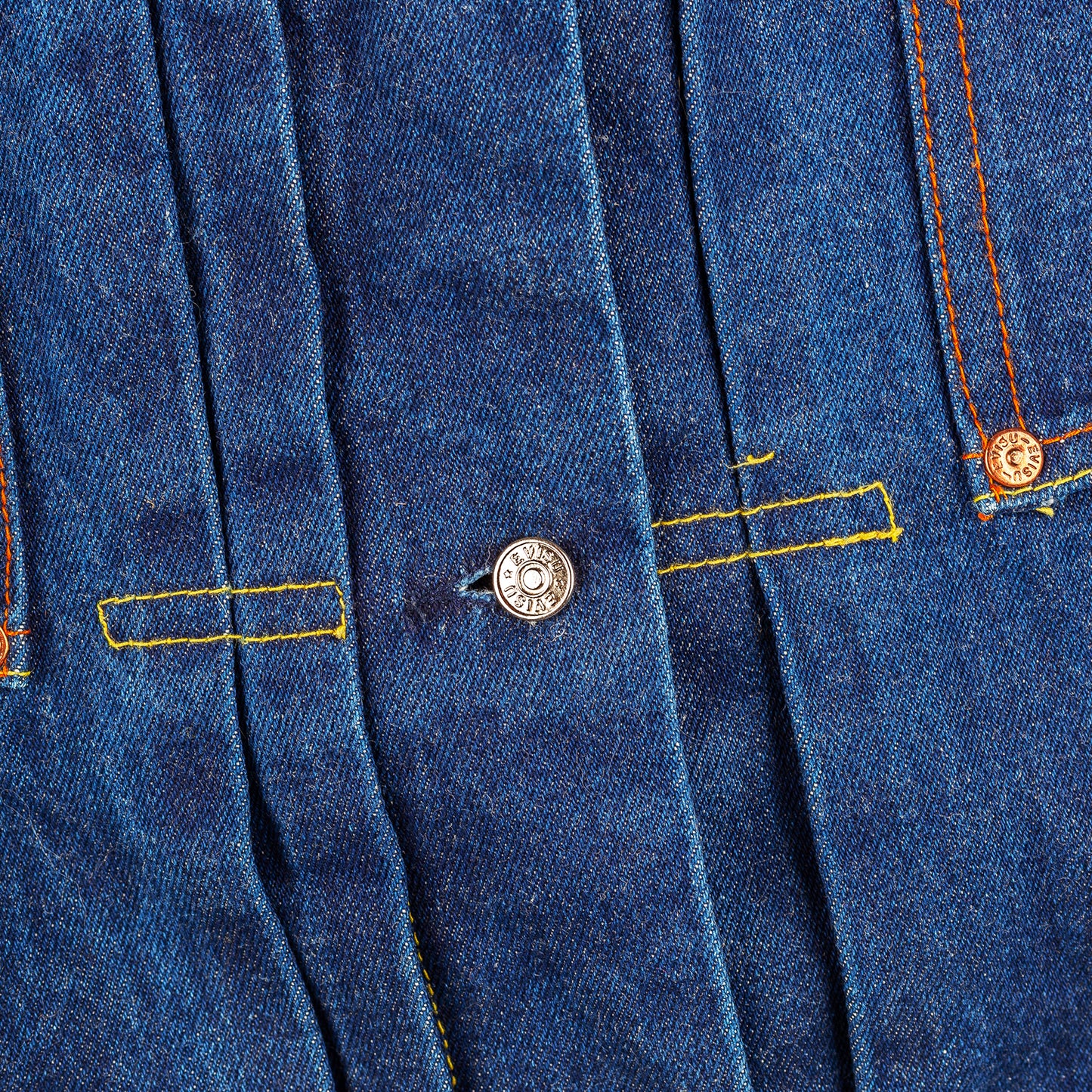 Evisu Vintage Denim Handwritten Back Logo Jacket