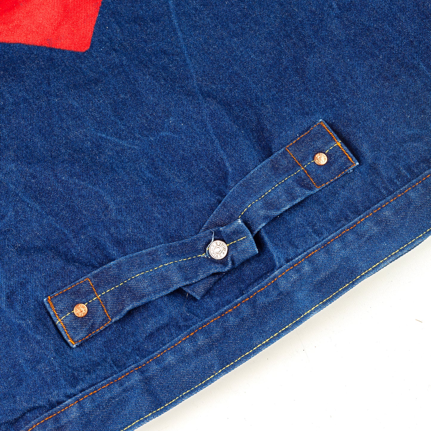 Evisu Vintage Denim Handwritten Back Logo Jacket