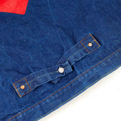 Evisu Vintage Denim Handwritten Back Logo Jacket  
