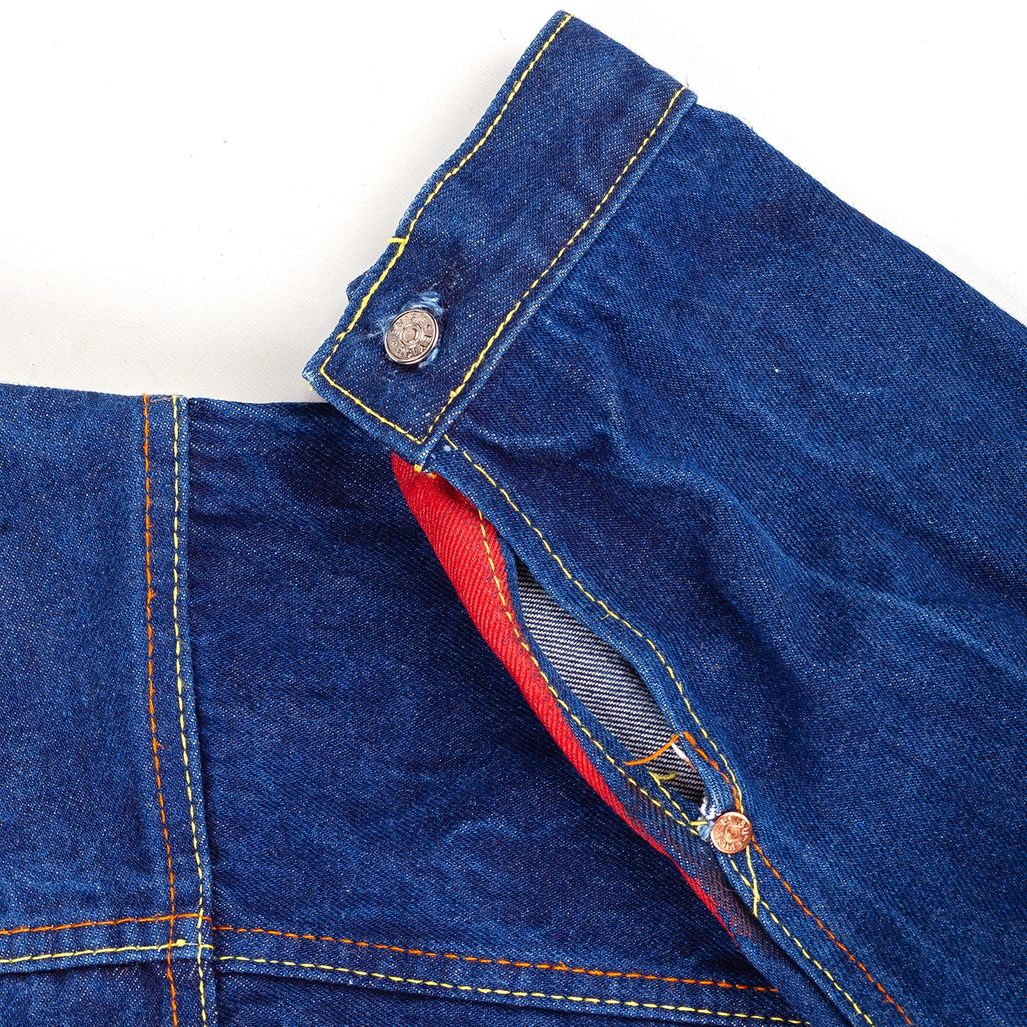 Evisu Vintage Denim Handwritten Back Logo Jacket