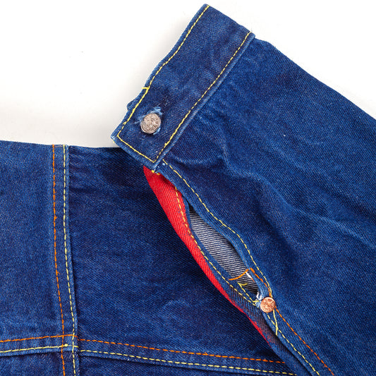 Evisu Vintage Denim Handwritten Back Logo Jacket