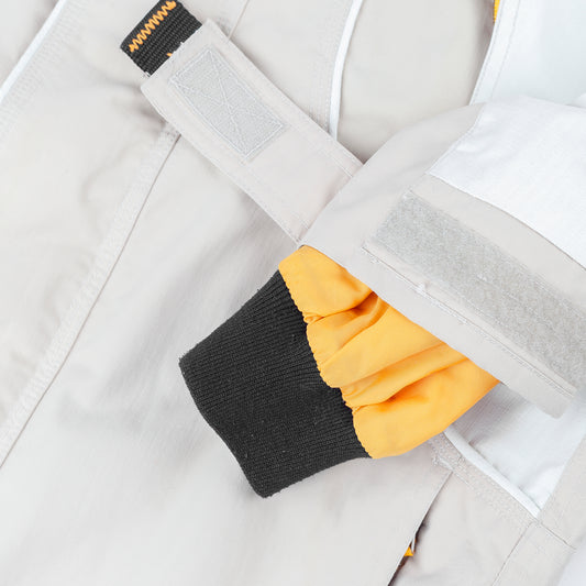 Oakley Vintage Software Beige & Cream Multi-Pocket Technical Ski Jacket with Vest