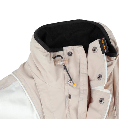 Oakley Vintage Software Beige & Cream Multi-Pocket Technical Ski Jacket with Vest  