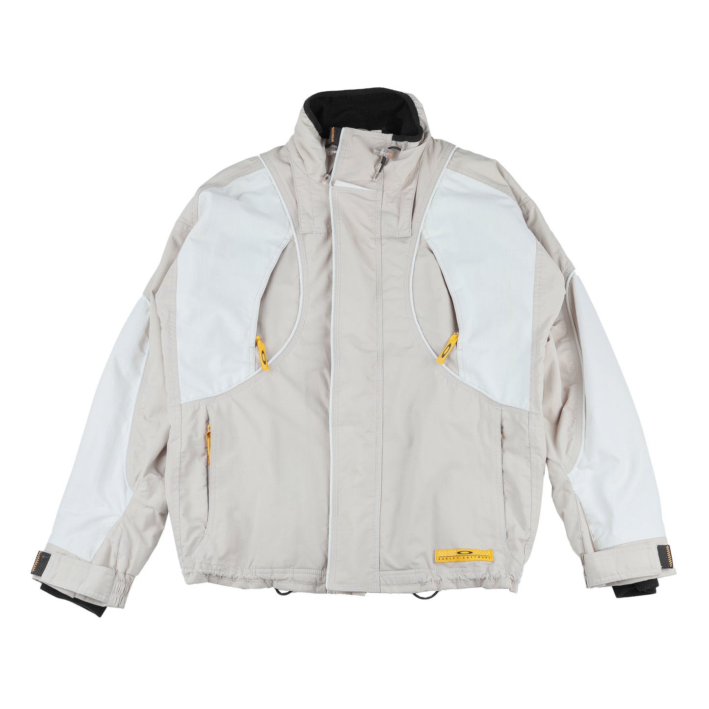 Oakley Vintage Software Beige & Cream Multi-Pocket Technical Ski Jacket with Vest