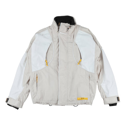 Oakley Vintage Software Beige & Cream Multi-Pocket Technical Ski Jacket with Vest  