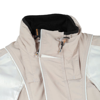 Oakley Vintage Software Beige & Cream Multi-Pocket Technical Ski Jacket with Vest  