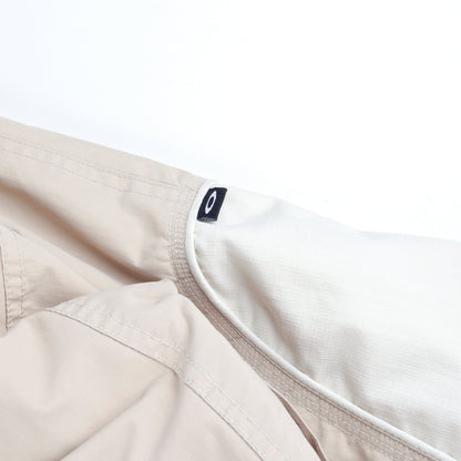 Oakley Vintage Software Beige & Cream Multi-Pocket Technical Ski Jacket with Vest  