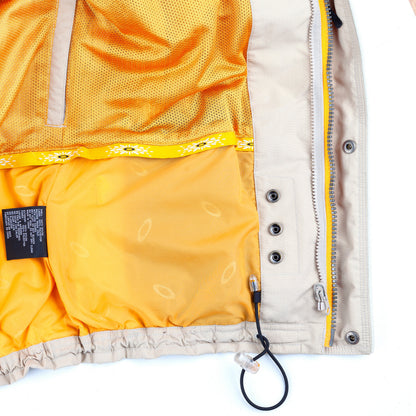 Oakley Vintage Software Beige & Cream Multi-Pocket Technical Ski Jacket with Vest  