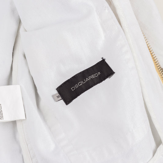 DSQUARED2 Tattoo Print Detachable Jacket with Denim Vest