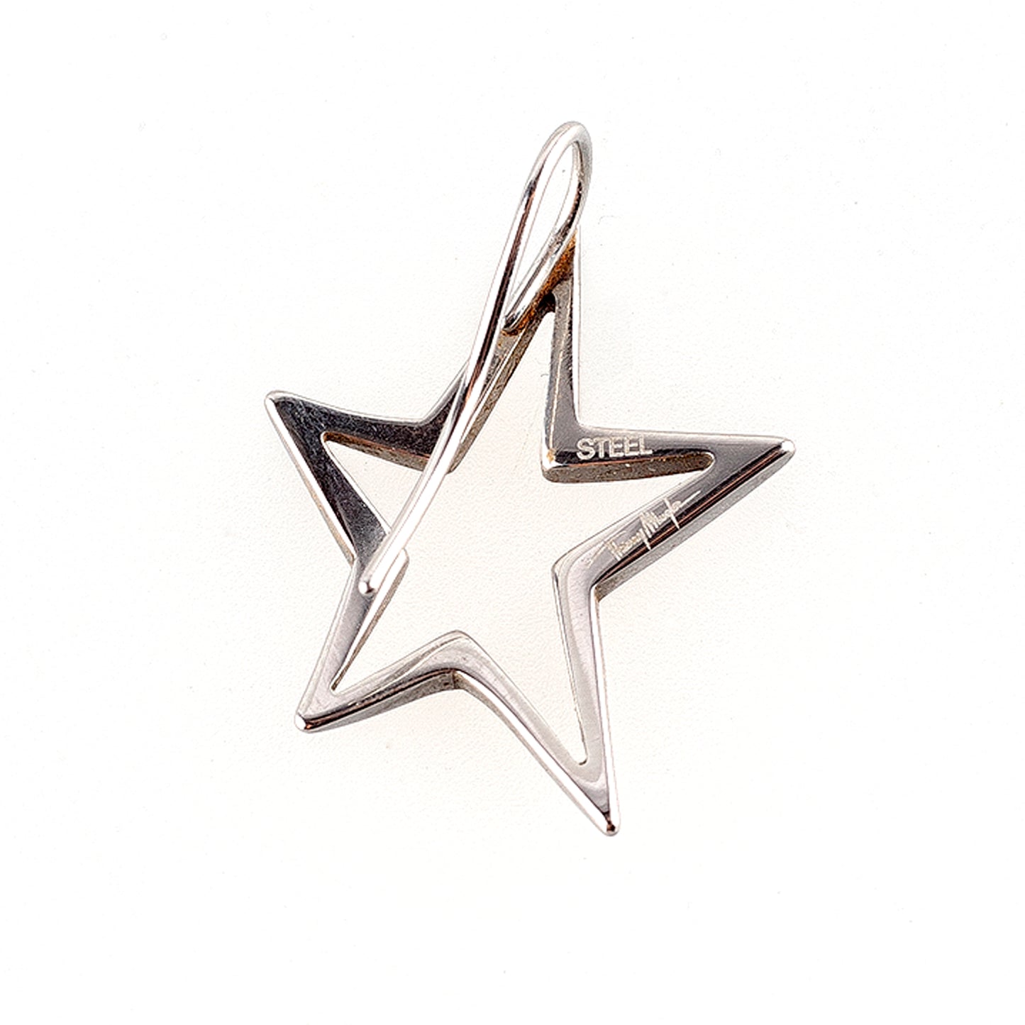 Thierry Mugler Steel Star Earrings