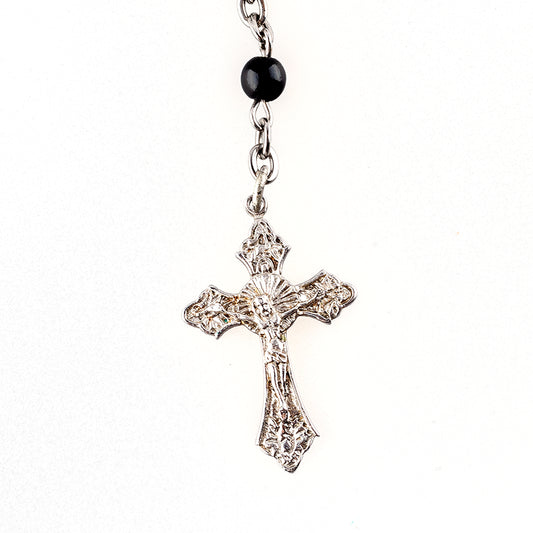 Dolce & Gabbana Vintage Silver Rosary Necklace