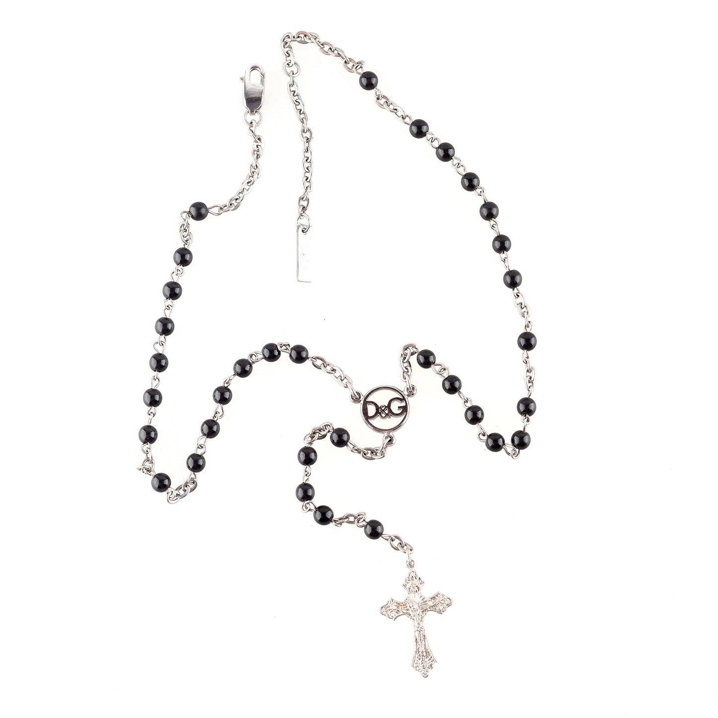 Dolce & Gabbana Vintage Silver Rosary Necklace