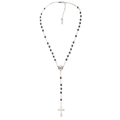 Dolce & Gabbana Vintage Silver Rosary Necklace