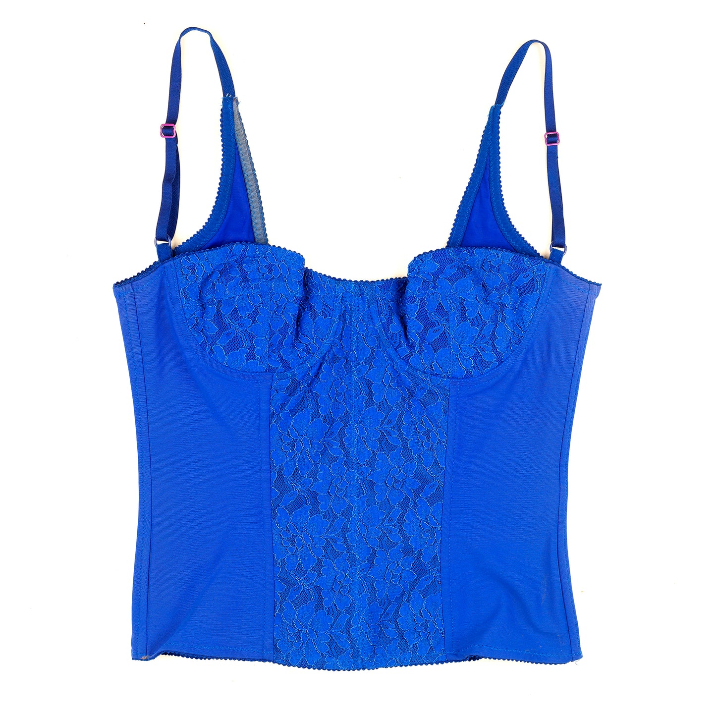 Dolce Gabbana Electric Blue Vintage Bustier Top (M)