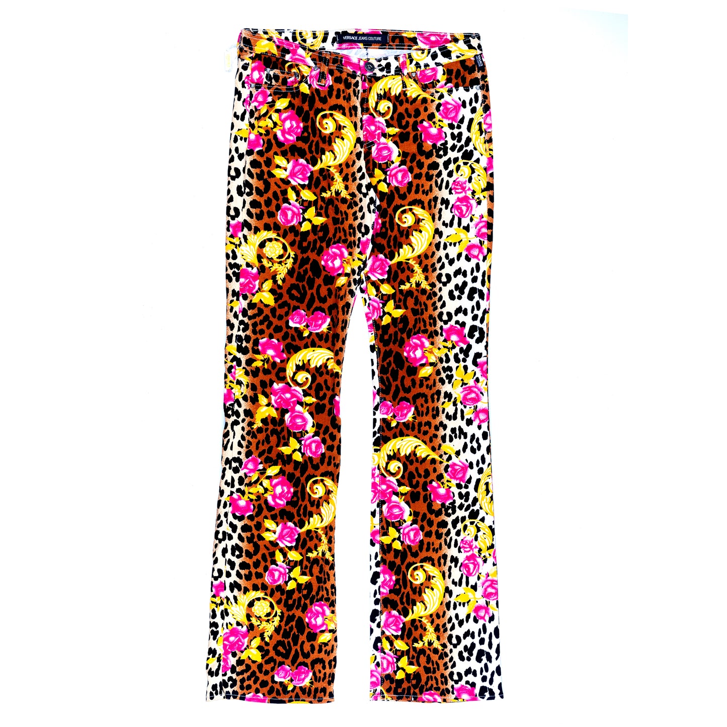 Versace Jeans Couture Cheetah Print Pants (S)