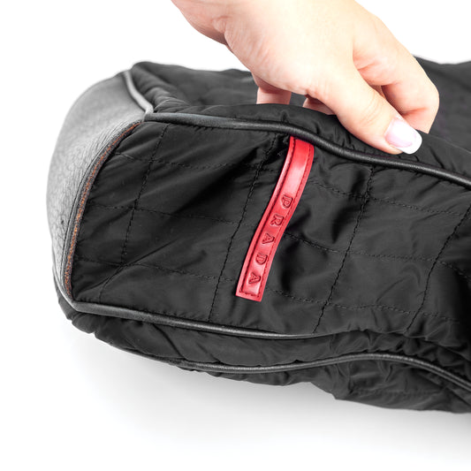 Prada Linea Rossa Tote Black Vintage Bag