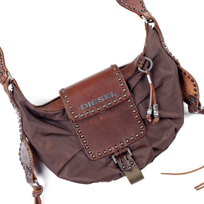 RARE Diesel Medieval Crossbody Brown Bag