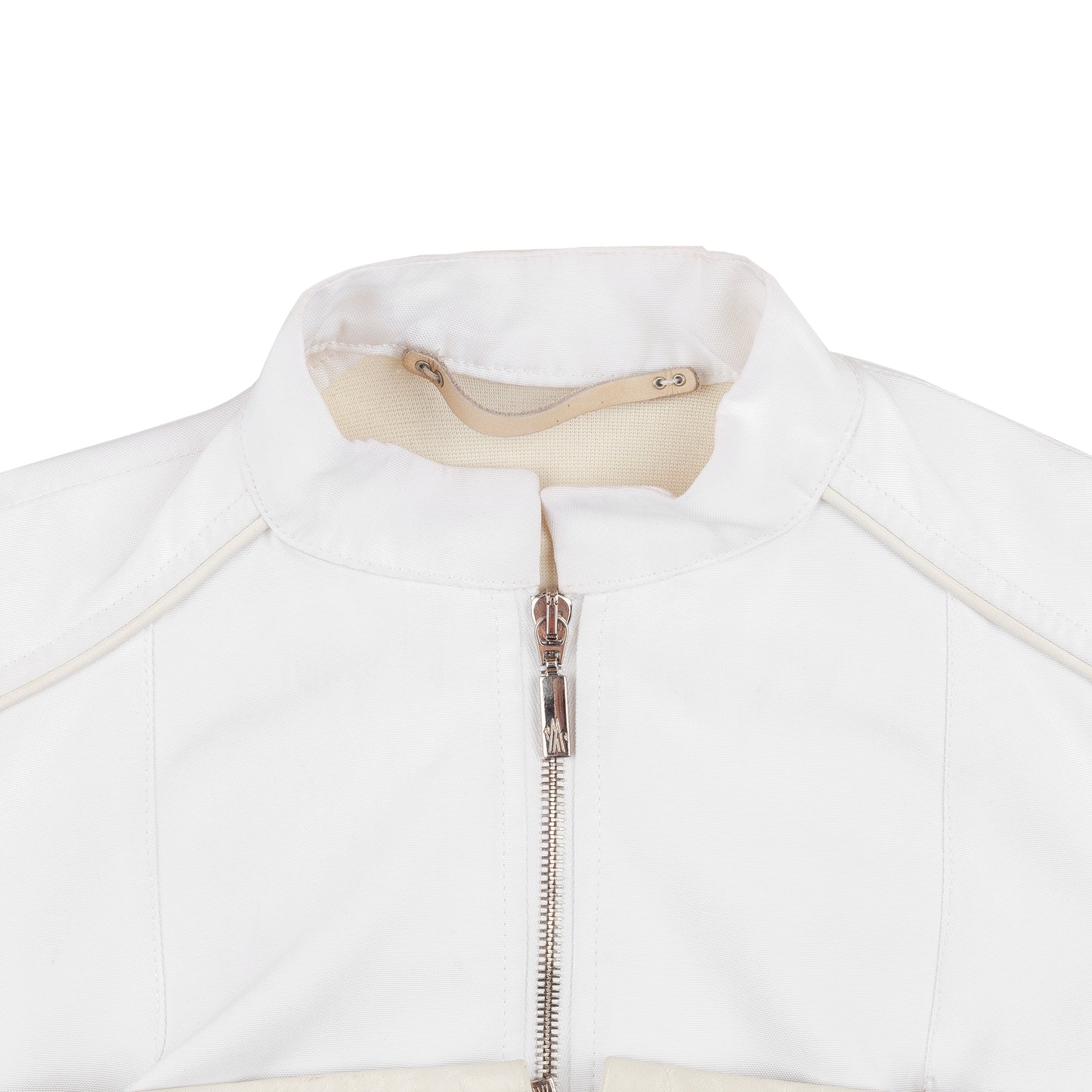 Moncler Round Collar White Jacket (S)