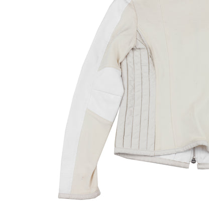 Moncler Round Collar White Jacket (S)