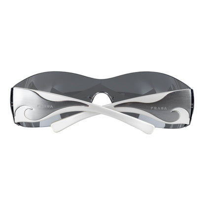 Prada SPR 58F Mask Shield Silver Sunglasses