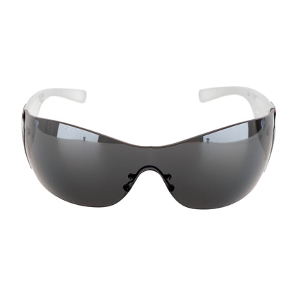 Prada SPR 58F Mask Shield Silver Sunglasses