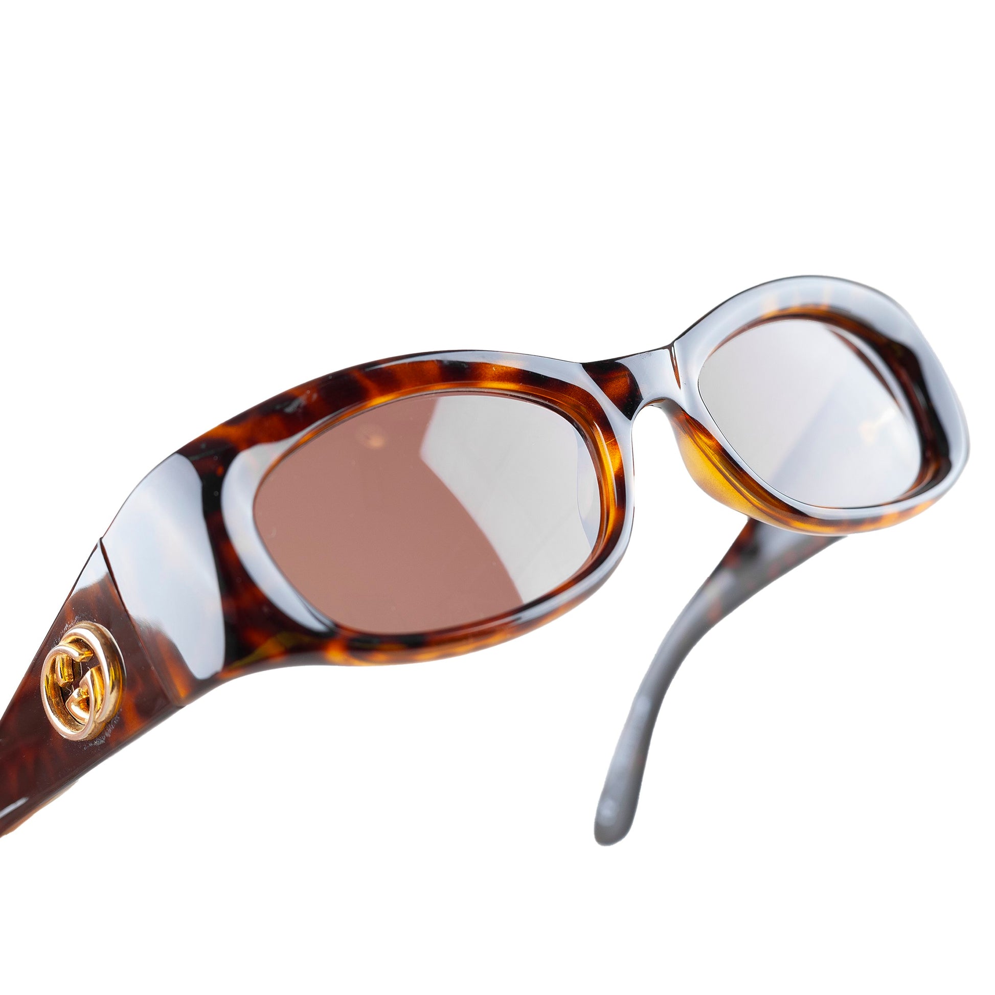 Gucci GG 2968/S AX5SB Tortoise Brown Oval Sunglasses