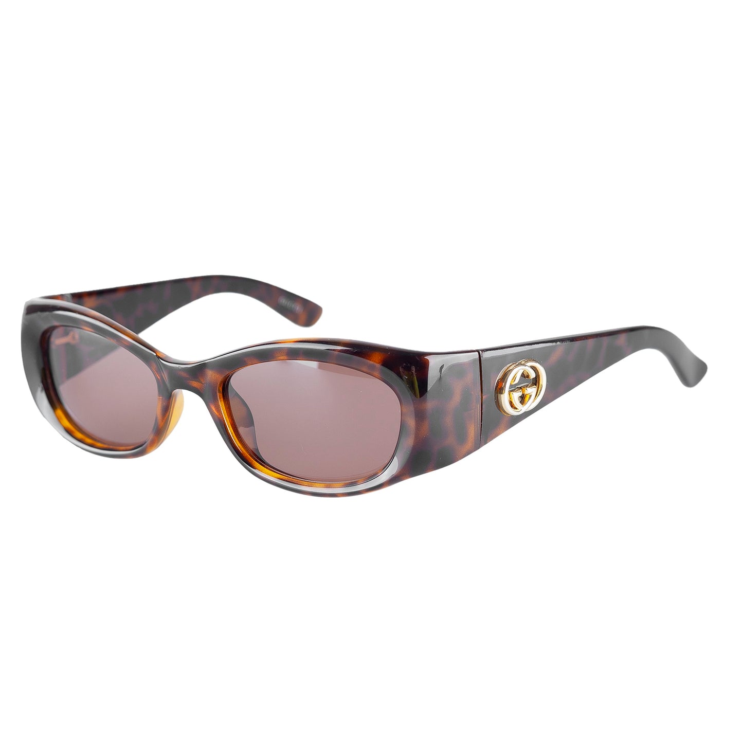 Gucci GG 2968/S AX5SB Tortoise Brown Oval Sunglasses