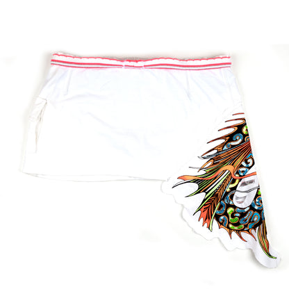 Just Cavalli Beachwear White/Pink Beach Tattoo Vintage  Print Set (M)