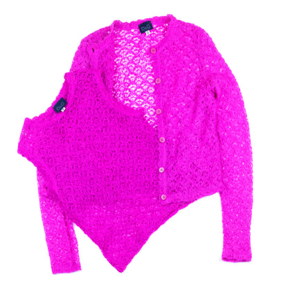 Dolce & Gabbana Hot Pink Vintage Crochet Set (S)