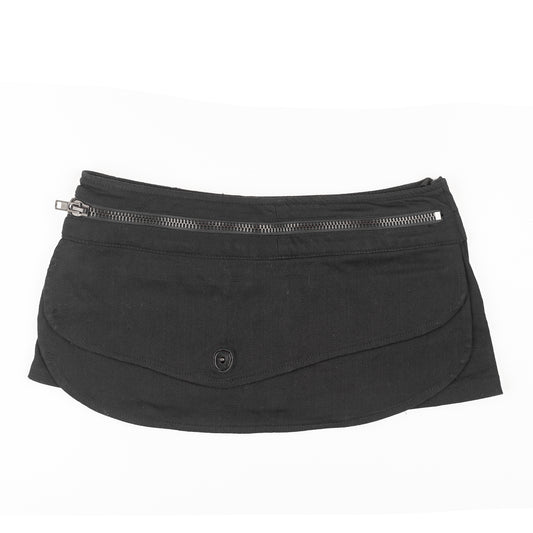 Lip Service Goth Black Vintage Micro Skirt (XS)