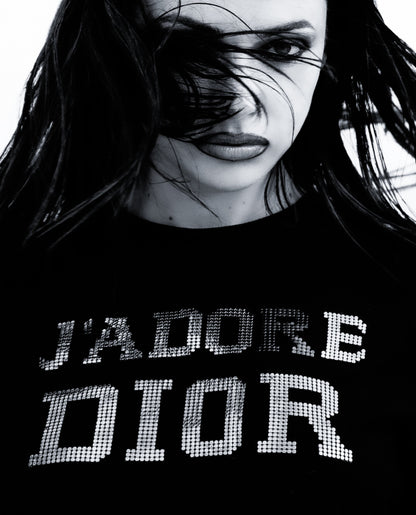 *RARE* Christian Dior J’adore Dior “The Latest Blonde” Black Top (L)