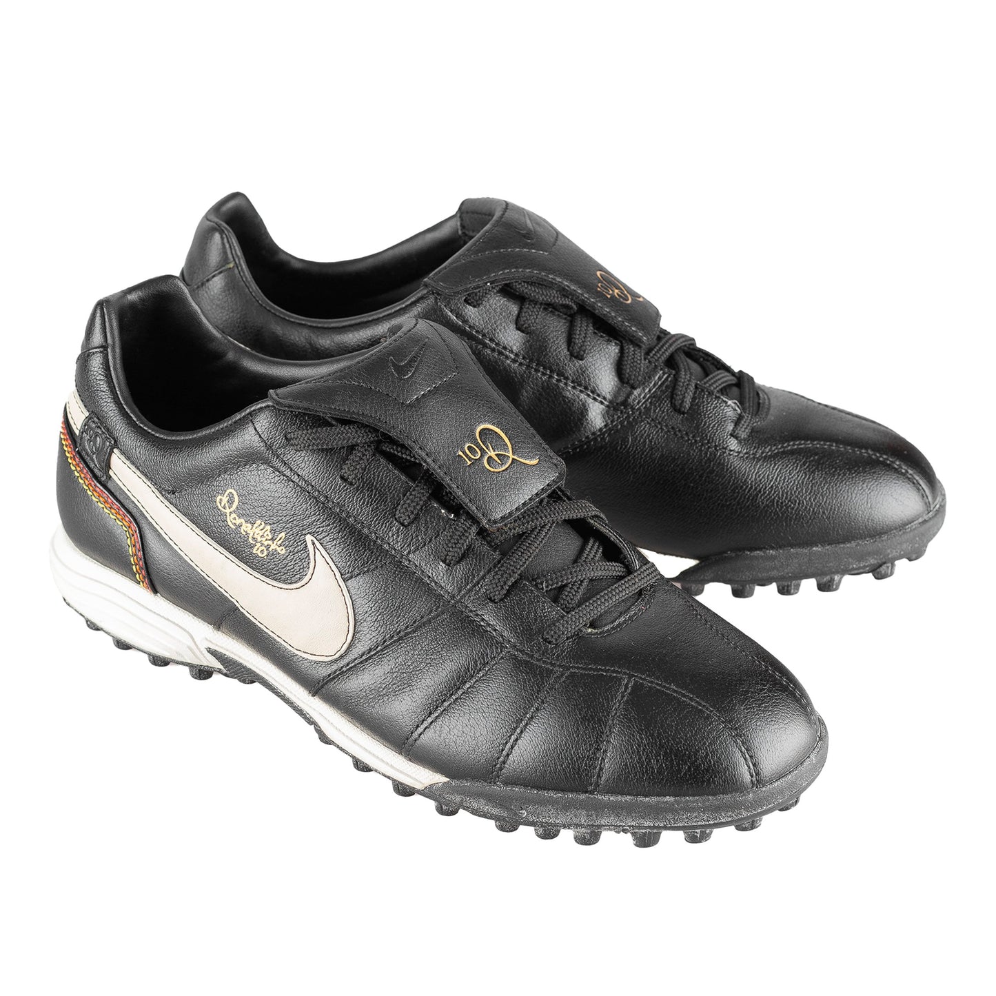 Nike Tiempo R10 Ronaldinho Black Football Sneakers