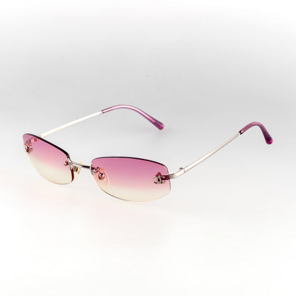 Chanel 4002 C 124/58 Pink Gradient Oval Sunglasses