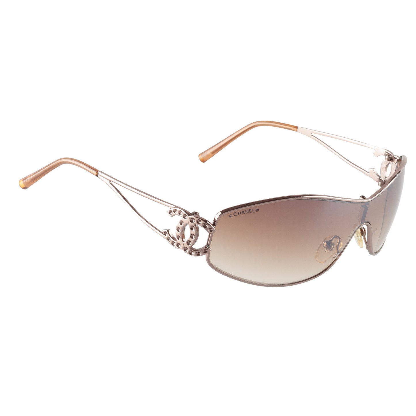 Chanel 4072 CC Logo Light Brown Gradient Sunglasses