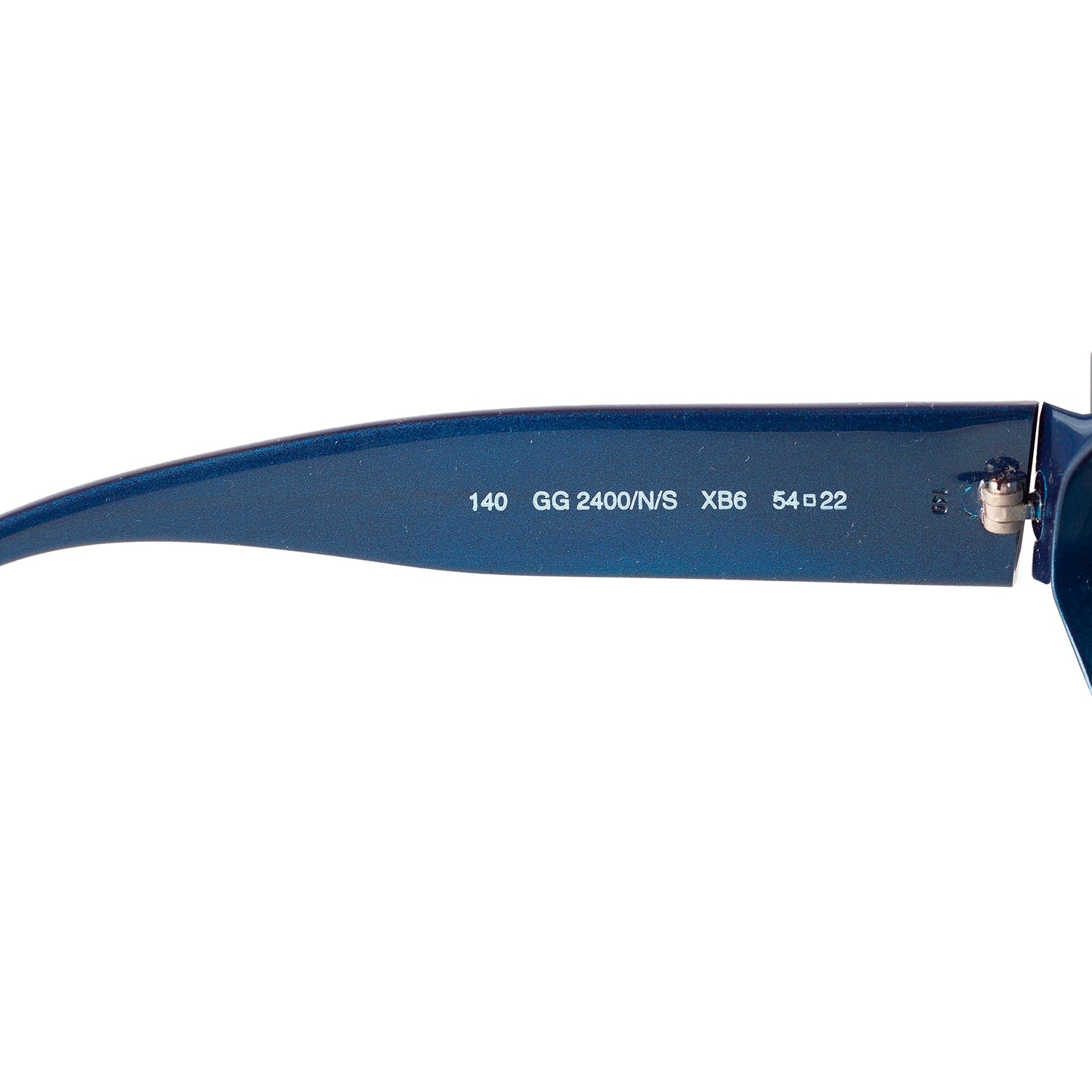 1996 Gucci GG 2400 Navy Blue Oval Sunglasses