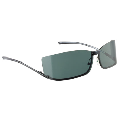 Gucci 115 GG 1713/S Dark Gray Rimless Futuristic Sunglasses