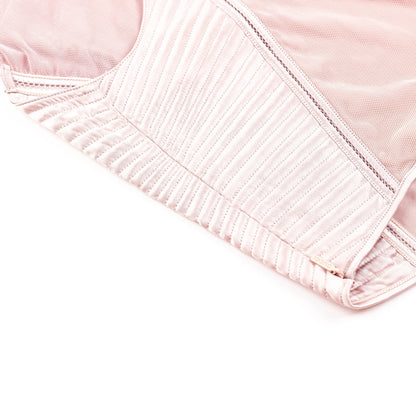 Gucci Bustier Soft Pink Mesh/Satin Top