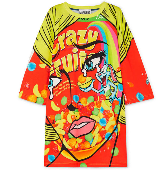 Moschino Couture A/W 2018 Oversized “Crazy Fruits” T-Shirt/Dress (OSFA)