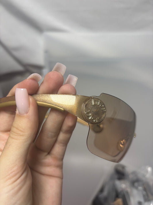 Dior SCHLAK 2 Golden Vintage Foldable Sunglasses