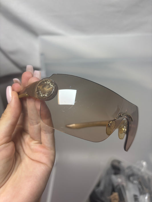 Dior SCHLAK 2 Golden Vintage Foldable Sunglasses