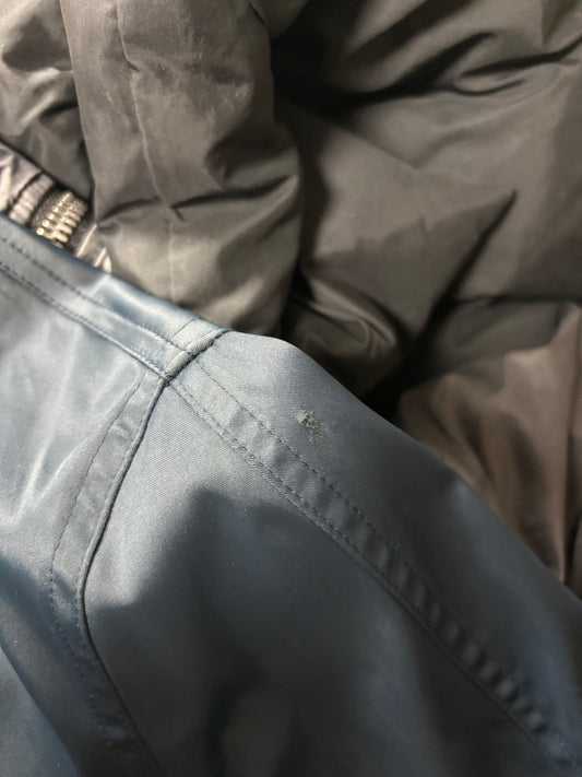 Thierry Mugler Trademark Vintage Blue Polyamide Trench Coat (M)