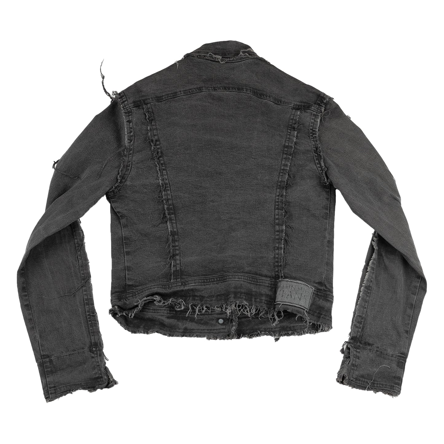 Plein Sud Dark Distressed  Vintage Denim Jacket (S)