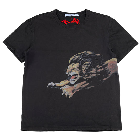 Givenchy Paris Lion Black T-Shirt (M)