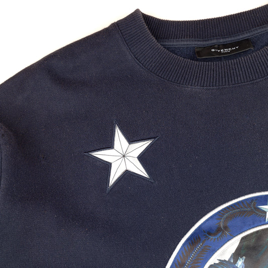 Givenchy Paris S/S12 “Birds of Paradise” Navy Crewneck Sweatshirt (M)