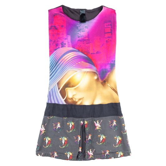 Custo Barcelona Vintage Futuristic Tank Dress (S)