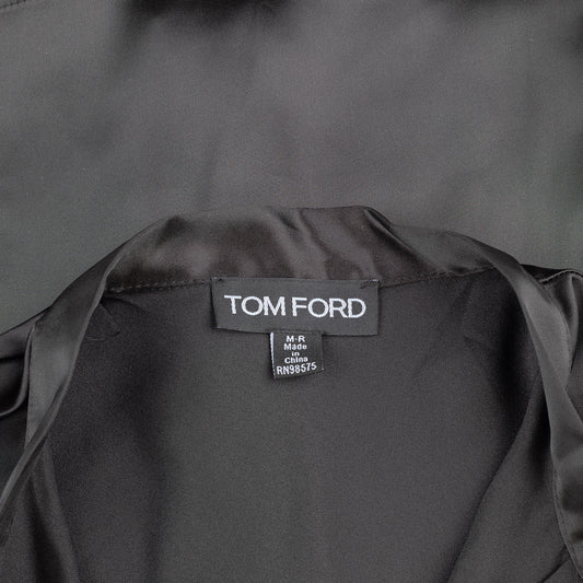 TOM FORD Vintage Black Ribbon Polyester Shirt (M)