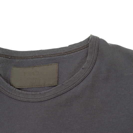 Prada Milano Vintage Navy Blue Heart T-Shirt (M)
