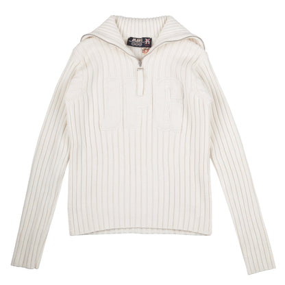 Jean Paul Gaultier JPG Light Cream Zipper Knit