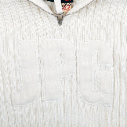 Jean Paul Gaultier JPG Light Cream Zipper Knit